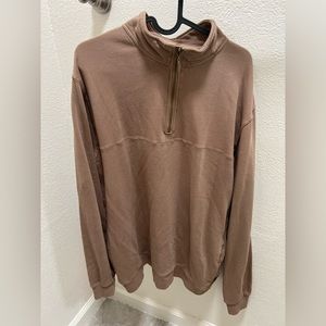 Men’s Brown half zip size M